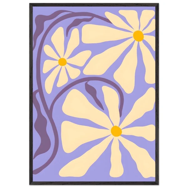 Artfulprints Poster met Lijst Matisse – Essence of bloom - 70x100 cm - Paars - 51Dnspod | Smaakvolle damp – Verzendkosten vrij vanaf 40€