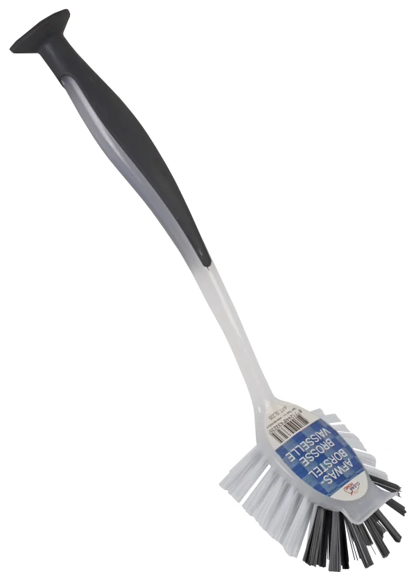 Clean Home afwasborstel met zuignap kunststof met steel 24,7cm 7cm - 51Dnspod | Smaakvolle damp – Verzendkosten vrij vanaf 40€