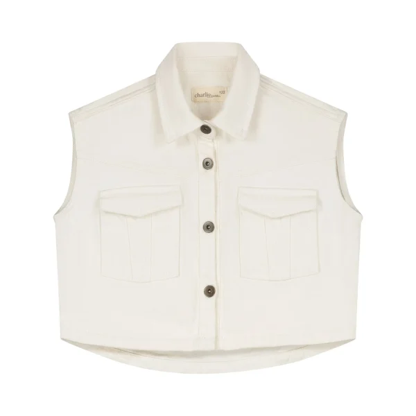 Charlie Petite | Marley Gilet - Mini | Ecru - 51Dnspod | Smaakvolle damp – Verzendkosten vrij vanaf 40€