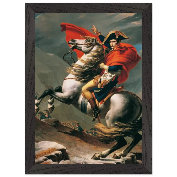 Artfulprints Poster met Lijst Jacques Louis David - Napoleon Bonaparte - A4 21x29.7 cm - Meerkleurig - 51Dnspod | Smaakvolle damp – Verzendkosten vrij vanaf 40€