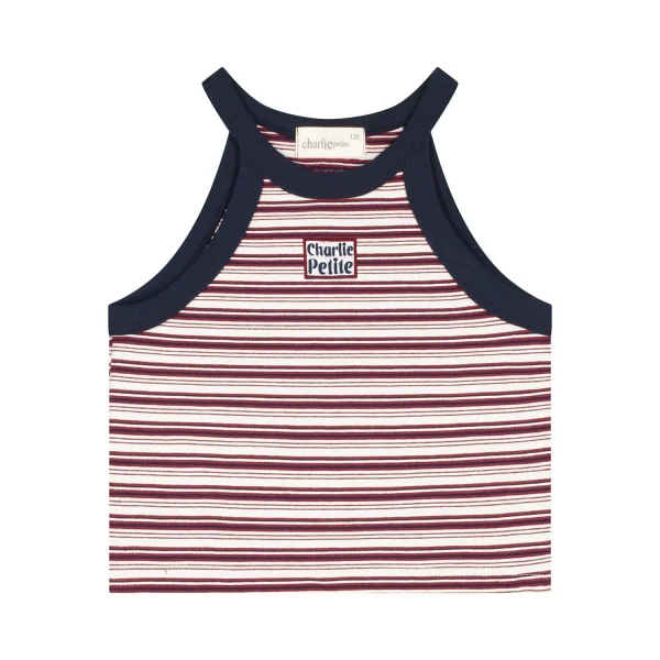Charlie Petite | Naylee Singlet | Stripes Bordeaux/Navy/Ecru - 51Dnspod | Smaakvolle damp – Verzendkosten vrij vanaf 40€