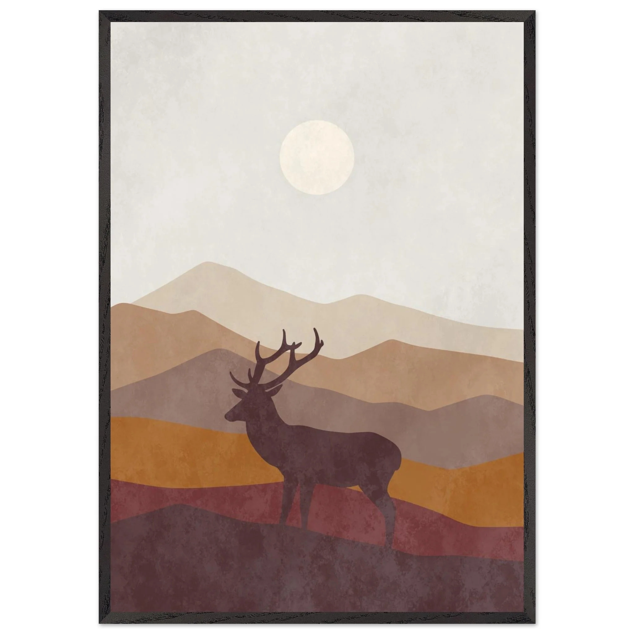 Artfulprints Poster met Lijst Boho – Highland calm - 70x100 cm - Bruin - 51Dnspod | Smaakvolle damp – Verzendkosten vrij vanaf 40€ Artfulprints Poster met Lijst Boho – Highland calm - 70x100 cm - Bruin - 51Dnspod | Smaakvolle damp – Verzendkosten vrij vanaf 40€