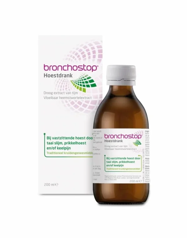 Bronchostop Hoestdrank - 200 Ml - 51Dnspod | Smaakvolle damp – Verzendkosten vrij vanaf 40€