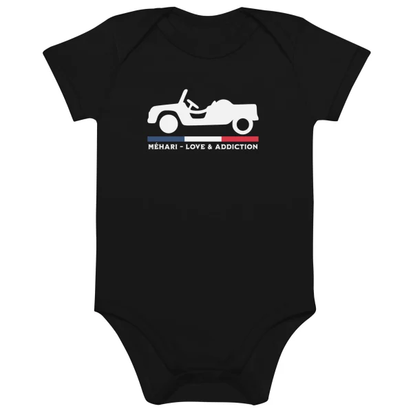 Biologische Baby Romper – Citroën Méhari “Love & Addiction” - 51Dnspod | Smaakvolle damp – Verzendkosten vrij vanaf 40€
