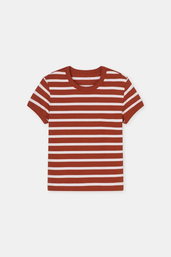 CLOSED RIB STRIPED TEE - 51Dnspod | Smaakvolle damp – Verzendkosten vrij vanaf 40€