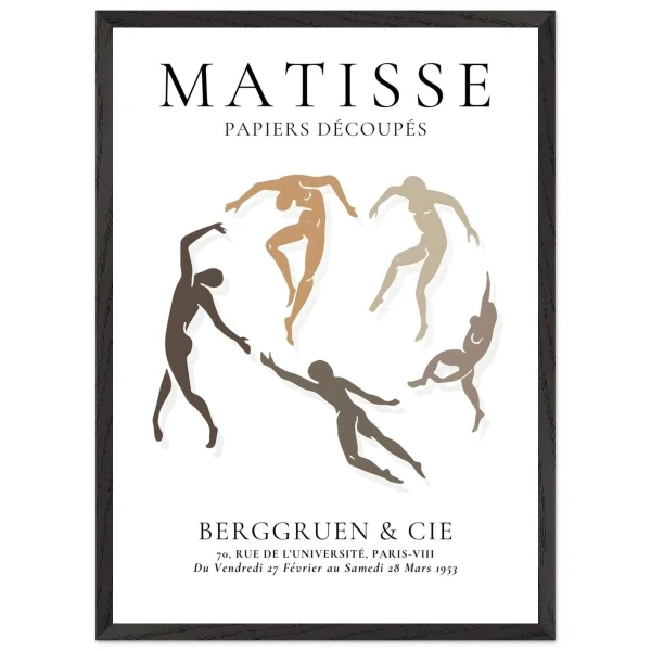 Artfulprints Poster met Lijst Matisse – The human ring I - 50x70 cm - Meerkleurig - 51Dnspod | Smaakvolle damp – Verzendkosten vrij vanaf 40€