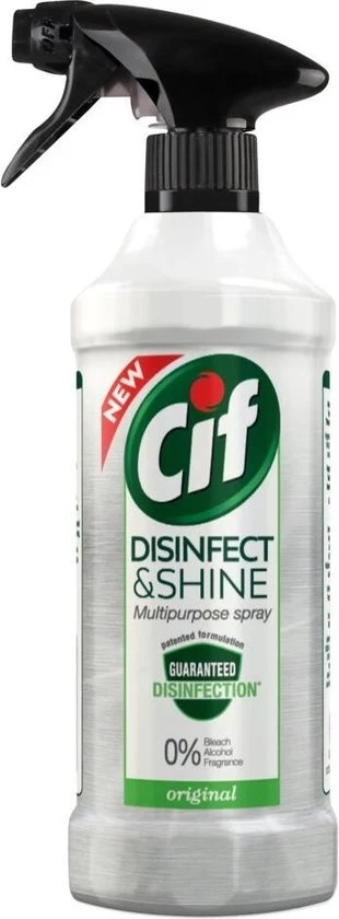 Cif Disinfect & Shine Original Spray 500 ml - 51Dnspod | Smaakvolle damp – Verzendkosten vrij vanaf 40€ Cif Disinfect & Shine Original Spray 500 ml - 51Dnspod | Smaakvolle damp – Verzendkosten vrij vanaf 40€