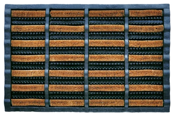 Borstelmat kokos + rubber 40 x 60 cm - 51Dnspod | Smaakvolle damp – Verzendkosten vrij vanaf 40€