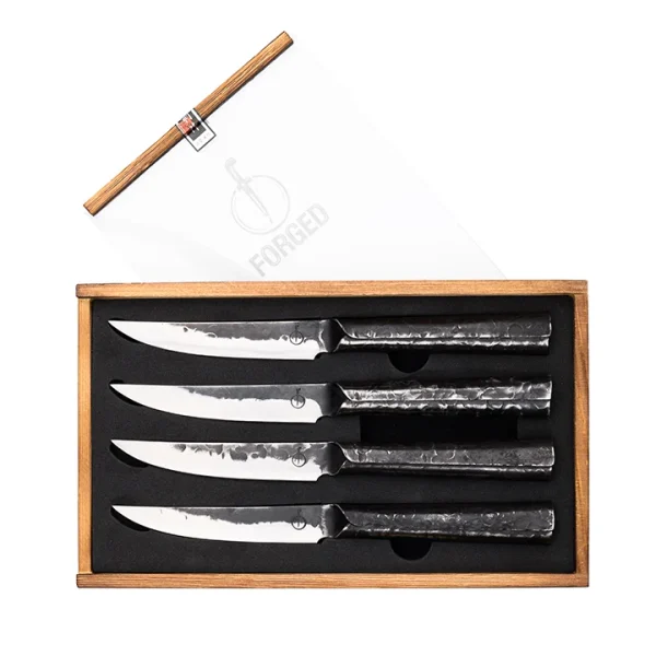 Brute Forged Steakmessen 4 stuks - 51Dnspod | Smaakvolle damp – Verzendkosten vrij vanaf 40€