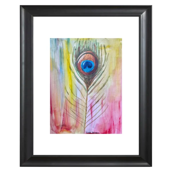 Catchii poster Peacock Feather Neon - meerkleurig - 297x210 cm - 51Dnspod | Smaakvolle damp – Verzendkosten vrij vanaf 40€
