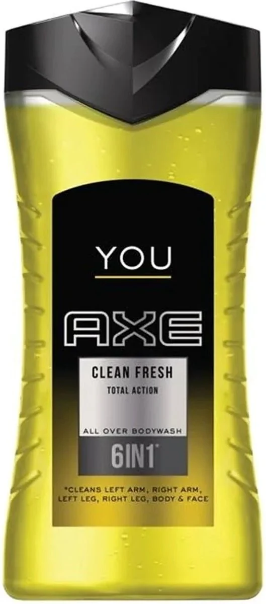 Axe Douchegel You Clean Fresh 250 ml - 51Dnspod | Smaakvolle damp – Verzendkosten vrij vanaf 40€ Axe Douchegel You Clean Fresh 250 ml - 51Dnspod | Smaakvolle damp – Verzendkosten vrij vanaf 40€
