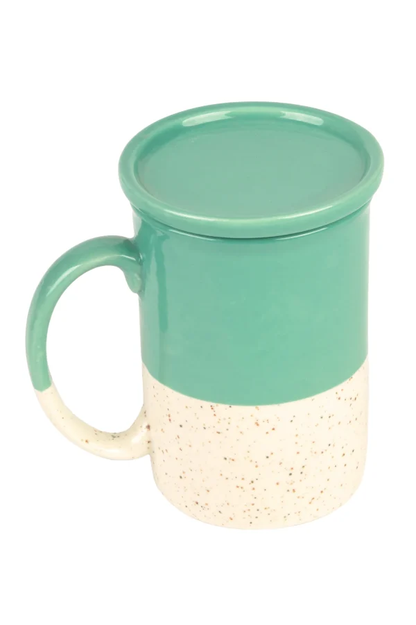 Calma House Mok met deksel Chai - Turkoois - Diam. 8x11.5 - 51Dnspod | Smaakvolle damp – Verzendkosten vrij vanaf 40€