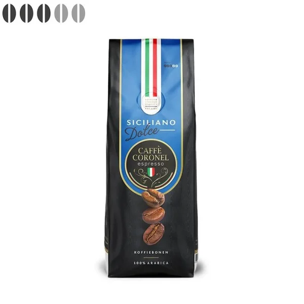 Caffè Coronel Siciliano Dolce Italiaanse koffiebonen 1kg - 51Dnspod | Smaakvolle damp – Verzendkosten vrij vanaf 40€