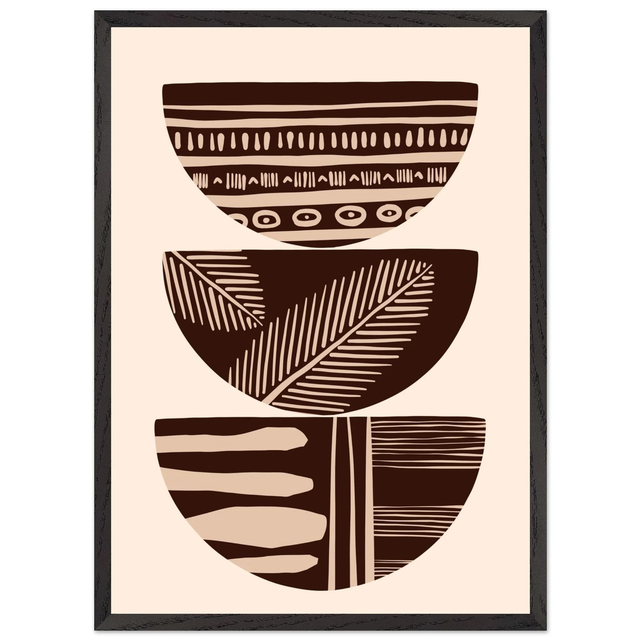 Artfulprints Poster met Lijst Boho – Patterned stack - 50x70 cm - Bruin - 51Dnspod | Smaakvolle damp – Verzendkosten vrij vanaf 40€ Artfulprints Poster met Lijst Boho – Patterned stack - 50x70 cm - Bruin - 51Dnspod | Smaakvolle damp – Verzendkosten vrij vanaf 40€