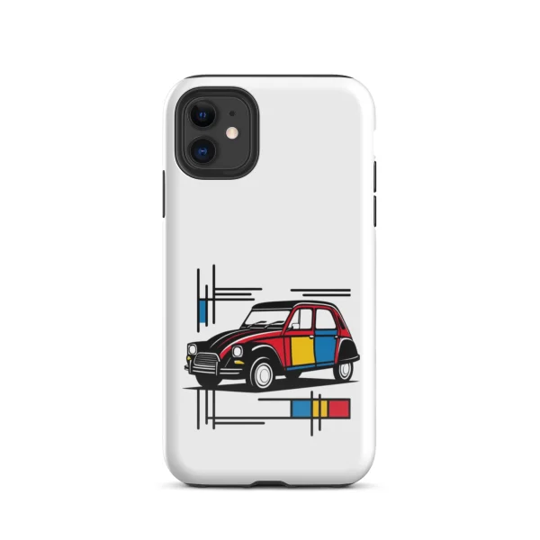 Citroën Dyane Mondriaan Tough Case voor iPhone® – Artistiek Telefoonhoesje met Retro Design - 51Dnspod | Smaakvolle damp – Verzendkosten vrij vanaf 40€