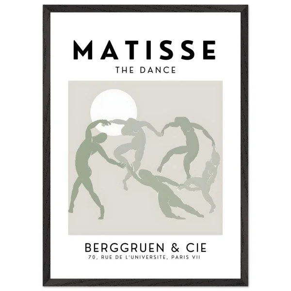 Artfulprints Poster met Lijst Matisse - The dance - 50x70 cm - Grijs - 51Dnspod | Smaakvolle damp – Verzendkosten vrij vanaf 40€