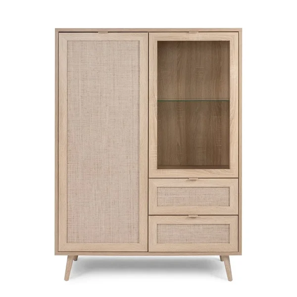 Calicosy - Buffetkast met 2 Deuren Bali - 40x101,5x139 cm - 51Dnspod | Smaakvolle damp – Verzendkosten vrij vanaf 40€