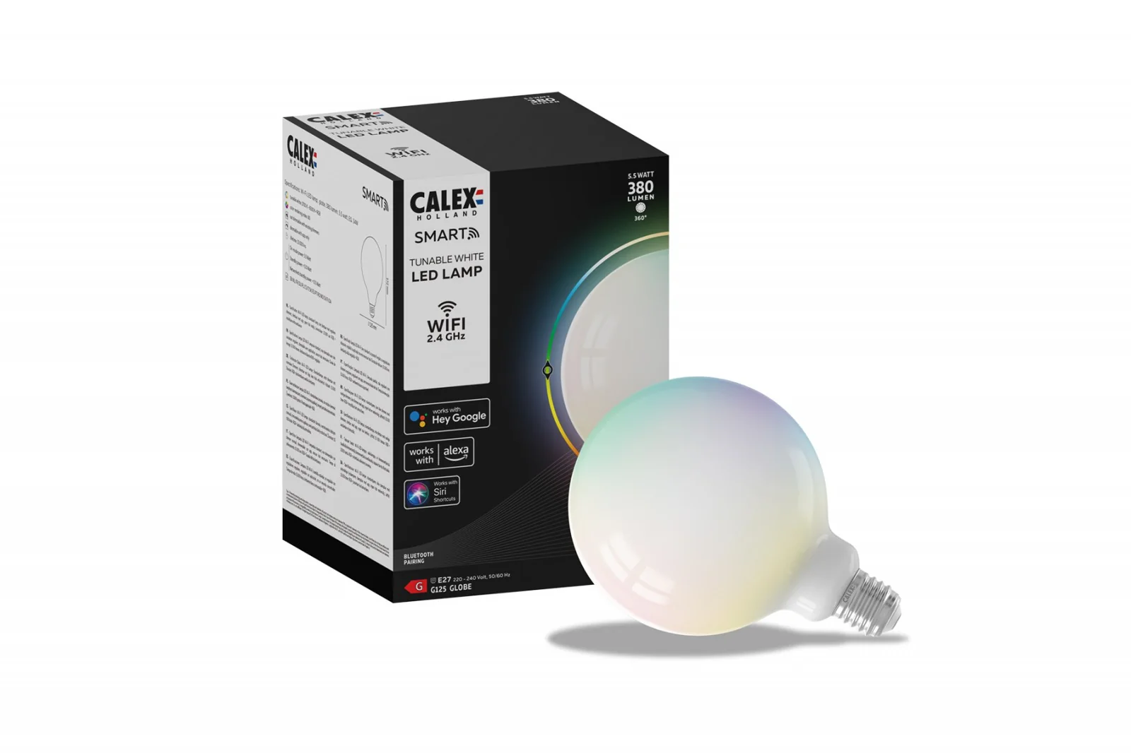 Calex Smart LED filament globe dimbaar E27 melk RGBww 6W 380LM - 51Dnspod | Smaakvolle damp – Verzendkosten vrij vanaf 40€ Calex Smart LED filament globe dimbaar E27 melk RGBww 6W 380LM - 51Dnspod | Smaakvolle damp – Verzendkosten vrij vanaf 40€