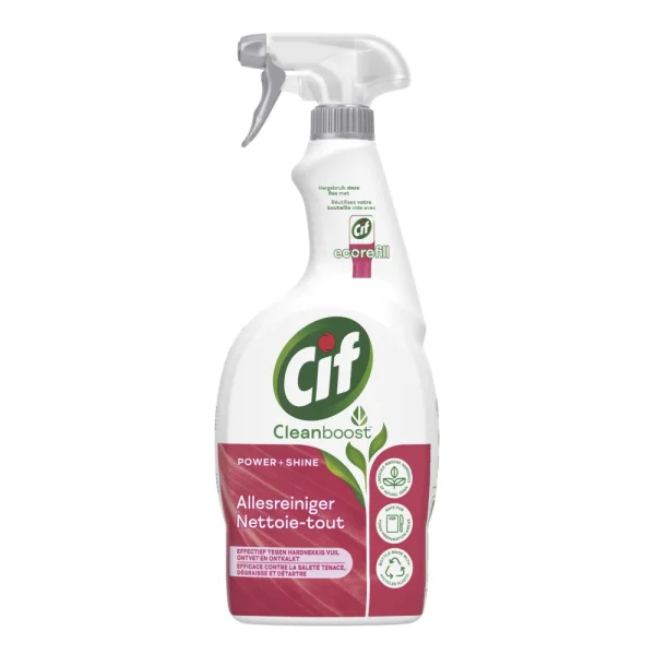 Cif Cleanboost Allesreiniger Spray Power & Shine - 750 ml - 51Dnspod | Smaakvolle damp – Verzendkosten vrij vanaf 40€