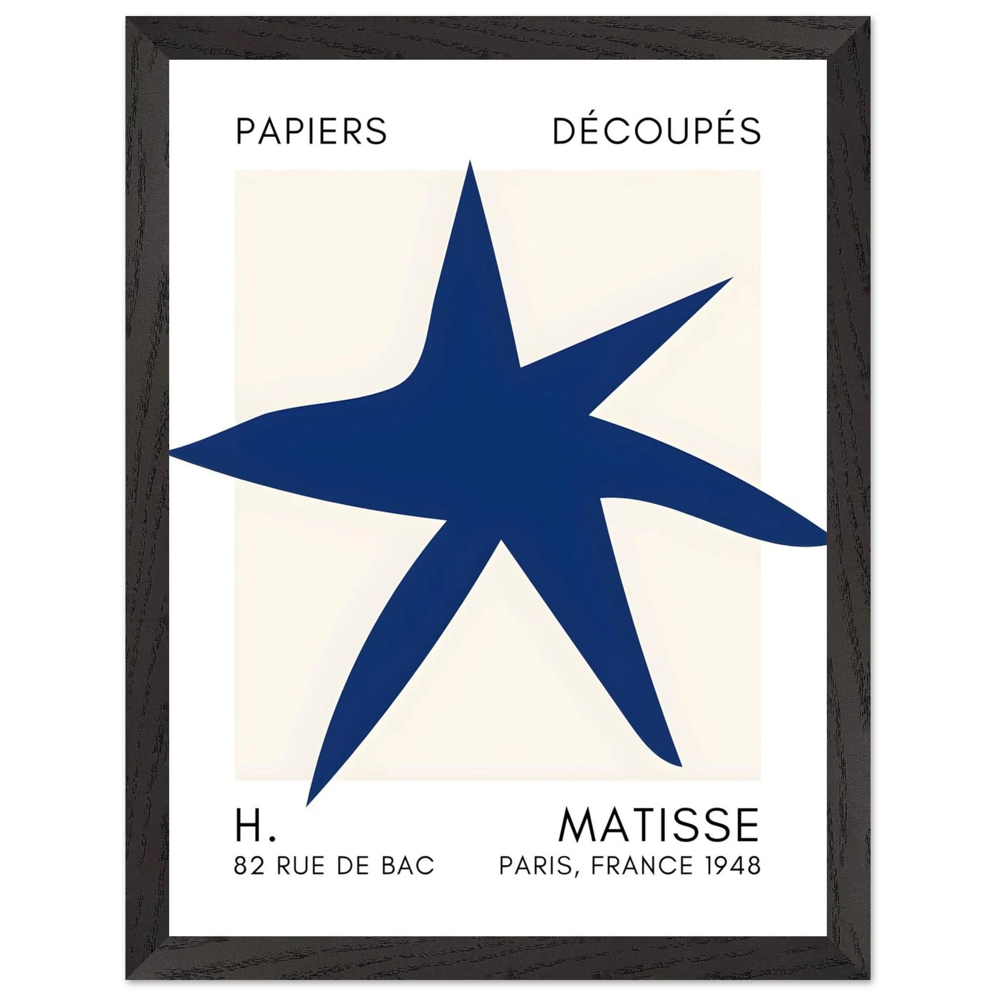 Artfulprints Poster met Lijst Matisse – Star of the sea navy blue II - 30x40 cm - Blauw - 51Dnspod | Smaakvolle damp – Verzendkosten vrij vanaf 40€ Artfulprints Poster met Lijst Matisse – Star of the sea navy blue II - 30x40 cm - Blauw - 51Dnspod | Smaakvolle damp – Verzendkosten vrij vanaf 40€