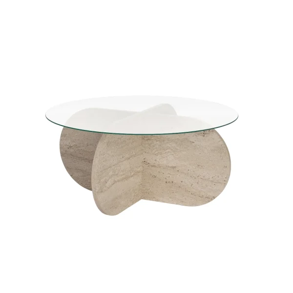 Calicosy - Salontafel met gekruiste poten AERIS - 75x75x35 cm - 51Dnspod | Smaakvolle damp – Verzendkosten vrij vanaf 40€