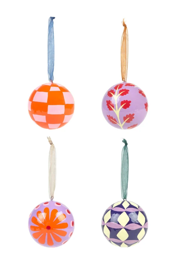Calma House Set van 4 ornamenten Mery - Roze - Diam. 7 - 51Dnspod | Smaakvolle damp – Verzendkosten vrij vanaf 40€