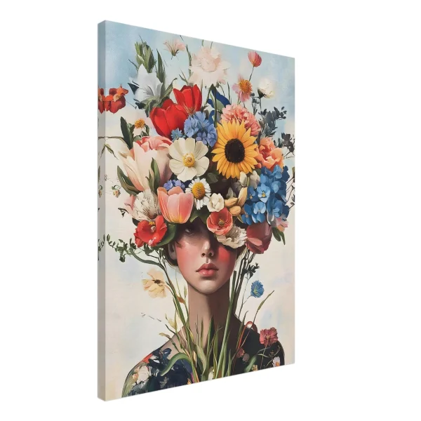 Artfulprints Canvas Colourful portrait canvas - 50x70 cm - Meerkleurig - 51Dnspod | Smaakvolle damp – Verzendkosten vrij vanaf 40€