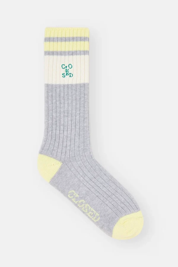 CLOSED RIBBED SOCKS YELLOW - 51Dnspod | Smaakvolle damp – Verzendkosten vrij vanaf 40€