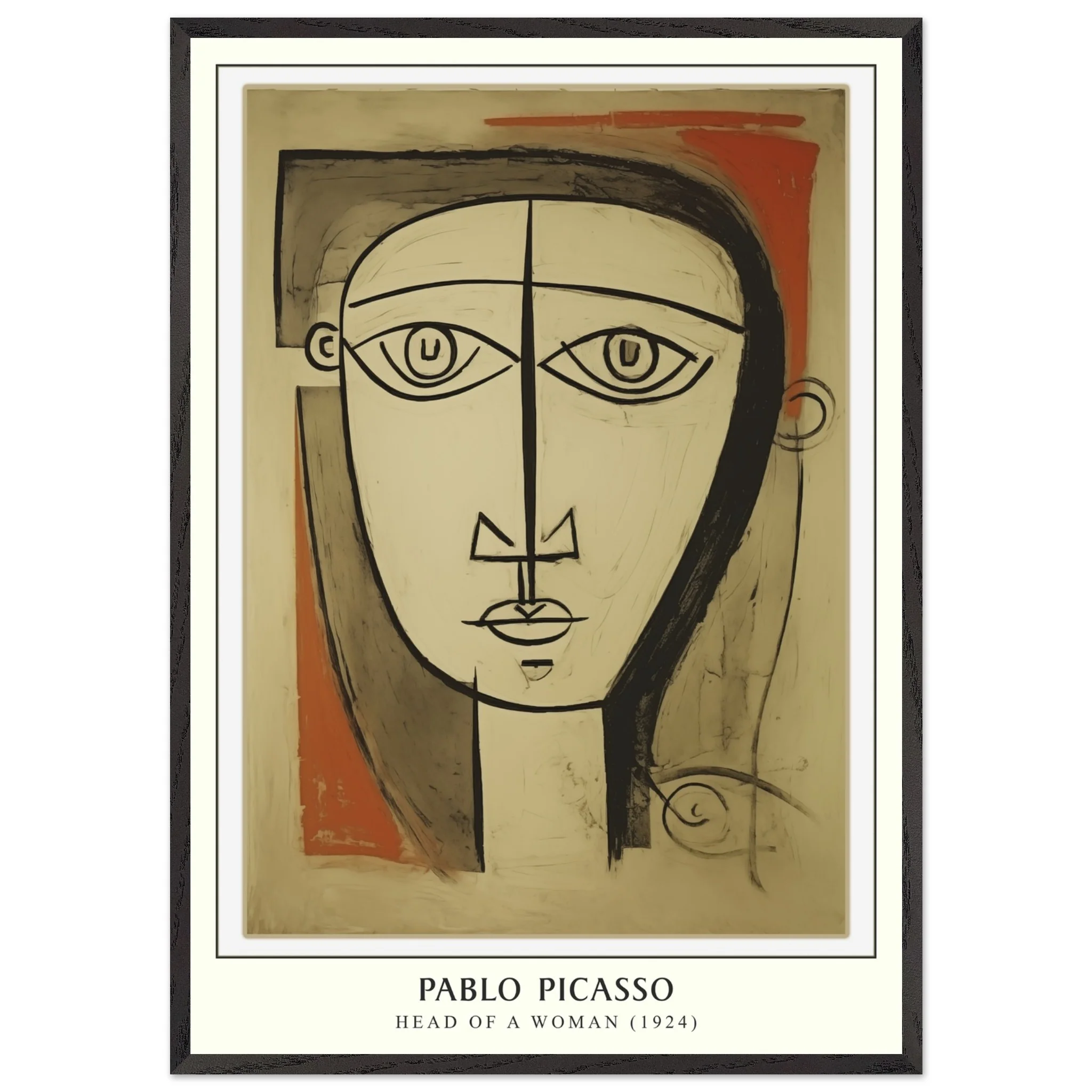 Artfulprints Poster met Lijst Pablo Picasso - Head of a woman - 70x100 cm - Bruin - 51Dnspod | Smaakvolle damp – Verzendkosten vrij vanaf 40€ Artfulprints Poster met Lijst Pablo Picasso - Head of a woman - 70x100 cm - Bruin - 51Dnspod | Smaakvolle damp – Verzendkosten vrij vanaf 40€