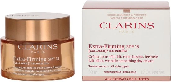 Clarins Face Extra-Firming dagcrème SPF15 50ml - 51Dnspod | Smaakvolle damp – Verzendkosten vrij vanaf 40€ Clarins Face Extra-Firming dagcrème SPF15 50ml - 51Dnspod | Smaakvolle damp – Verzendkosten vrij vanaf 40€