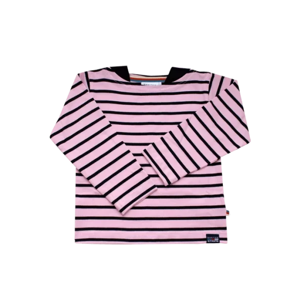 Breton shirt baby B10-K10 pink-navy - 51Dnspod | Smaakvolle damp – Verzendkosten vrij vanaf 40€