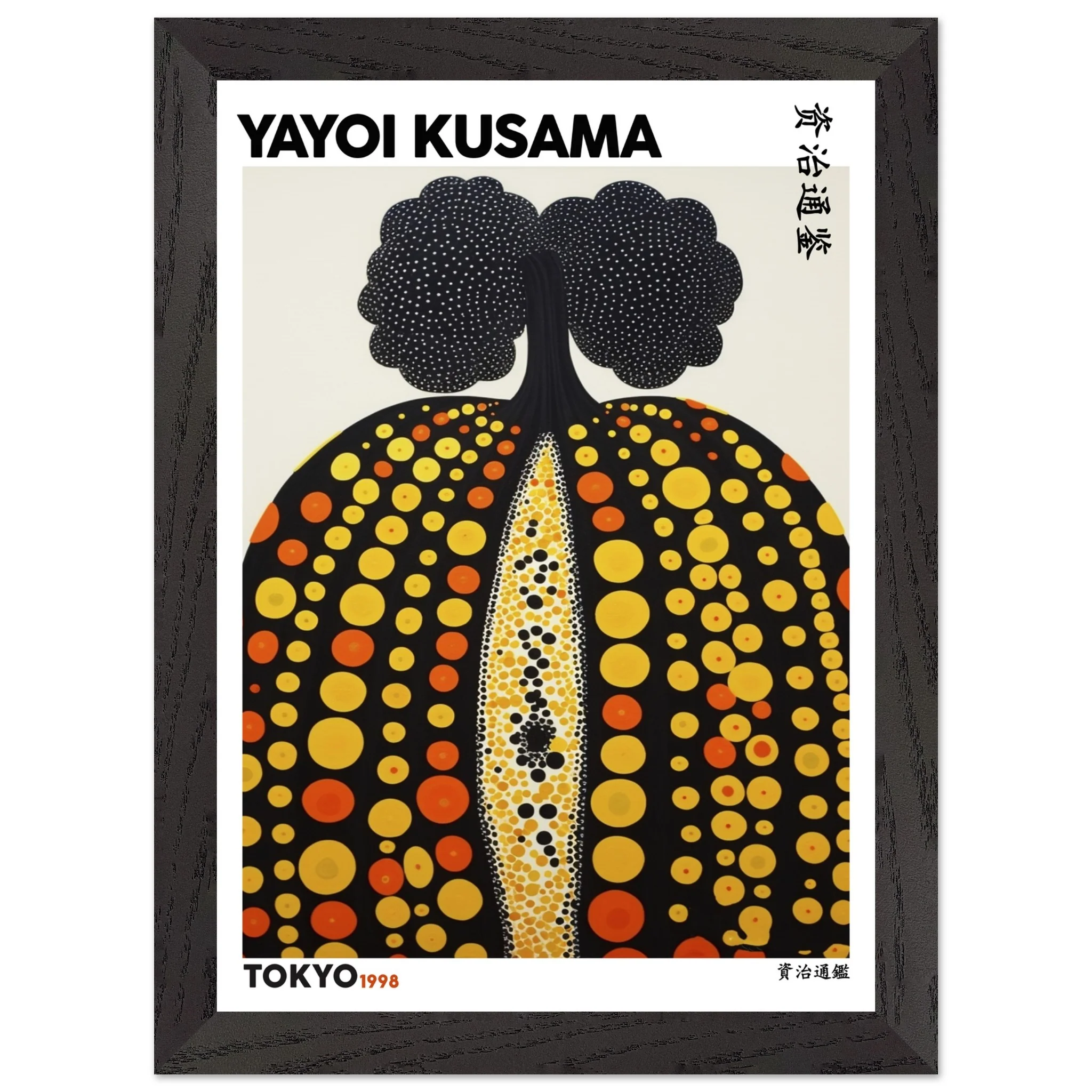 Artfulprints Poster met Lijst Yayoi Kusama - Tokyo pumpkin 1998 - A4 21x29.7 cm - Geel - 51Dnspod | Smaakvolle damp – Verzendkosten vrij vanaf 40€ Artfulprints Poster met Lijst Yayoi Kusama - Tokyo pumpkin 1998 - A4 21x29.7 cm - Geel - 51Dnspod | Smaakvolle damp – Verzendkosten vrij vanaf 40€