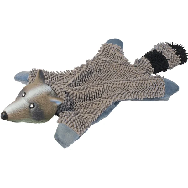 Chikko Quality - Chenille Wasbeer Met Latex Grijs - 50cm - 51Dnspod | Smaakvolle damp – Verzendkosten vrij vanaf 40€