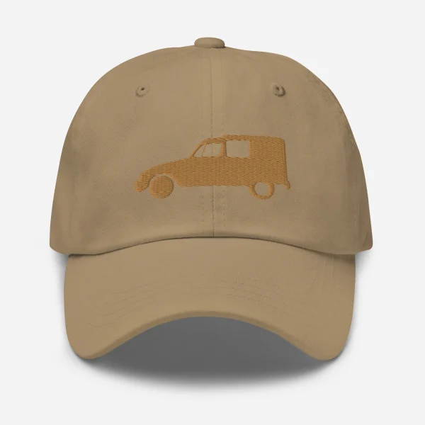 Beige geborduurde pet (voor en achter) Citroën Acadiane - Zwart, Beige of Wit - 51Dnspod | Smaakvolle damp – Verzendkosten vrij vanaf 40€