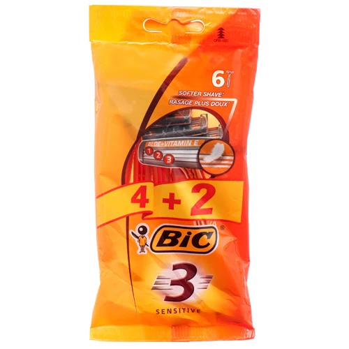 Bic 3 Sensitive - Wegwerpscheermesjes 6 Stuks - 51Dnspod | Smaakvolle damp – Verzendkosten vrij vanaf 40€ Bic 3 Sensitive - Wegwerpscheermesjes 6 Stuks - 51Dnspod | Smaakvolle damp – Verzendkosten vrij vanaf 40€