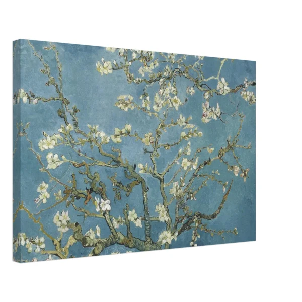 Artfulprints Canvas Vincent van Gogh - Amandelbloesem canvas - 60x40 cm - Blauw - 51Dnspod | Smaakvolle damp – Verzendkosten vrij vanaf 40€