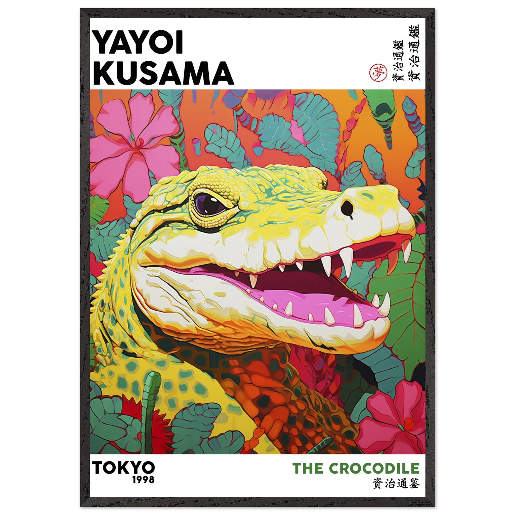Artfulprints Poster met Lijst Yayoi Kusama - The crocodile - 70x100 cm - Meerkleurig - 51Dnspod | Smaakvolle damp – Verzendkosten vrij vanaf 40€ Artfulprints Poster met Lijst Yayoi Kusama - The crocodile - 70x100 cm - Meerkleurig - 51Dnspod | Smaakvolle damp – Verzendkosten vrij vanaf 40€